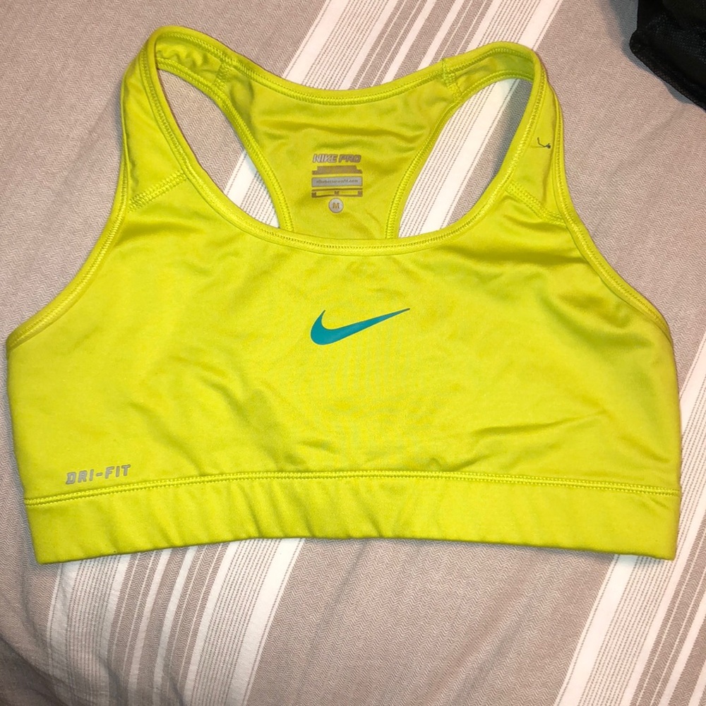 Neon women’s sports bra
